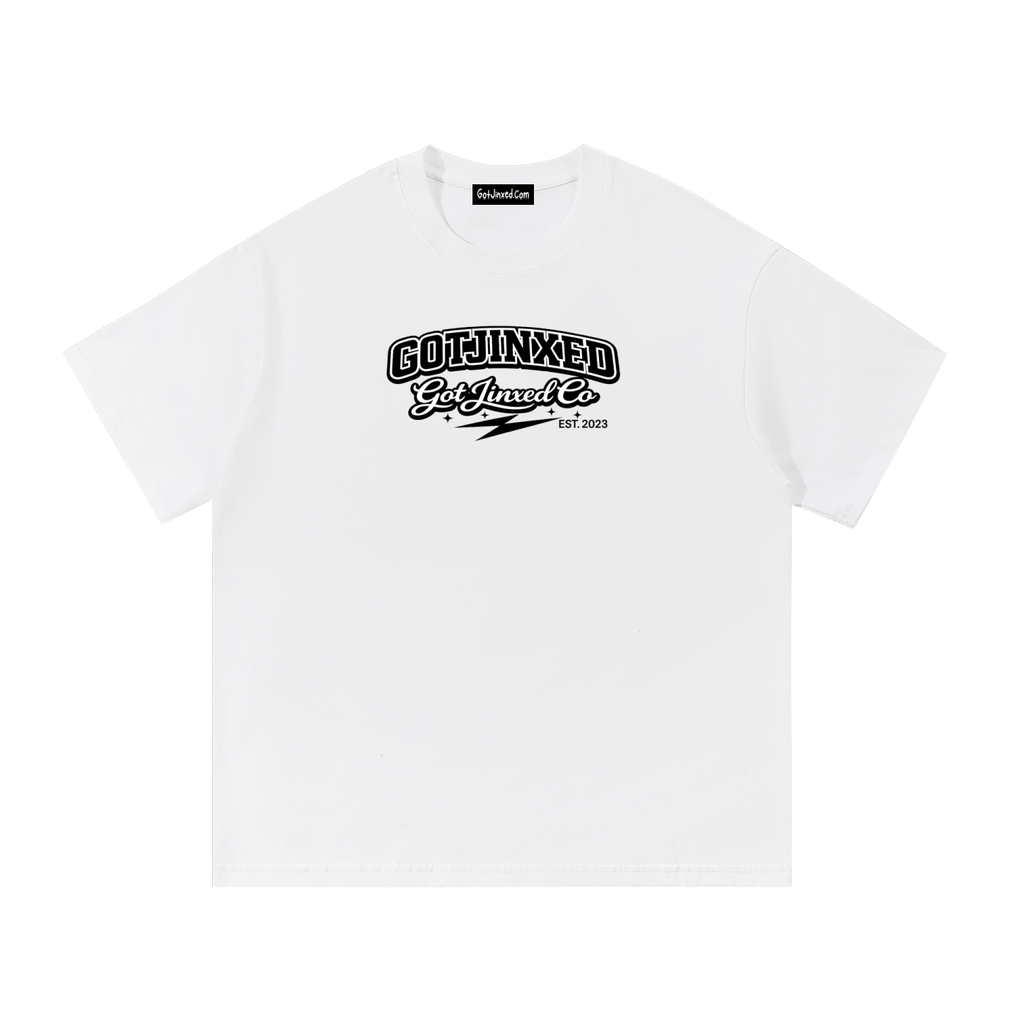 GotJinxed Varsity Tee [WHITE/BLACK]