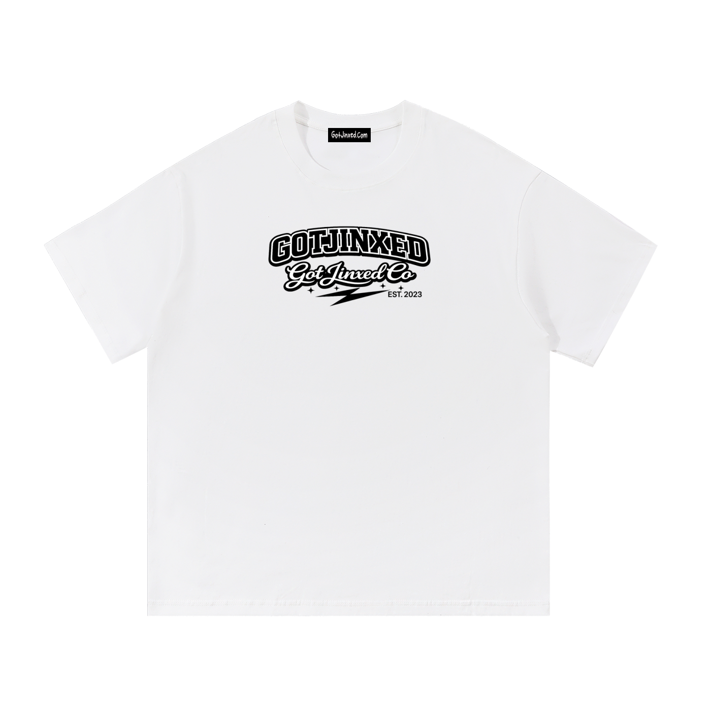 GotJinxed Varsity Tee [WHITE/BLACK]